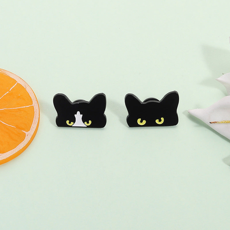Creative Black Cat Cartoon Cute Brooch