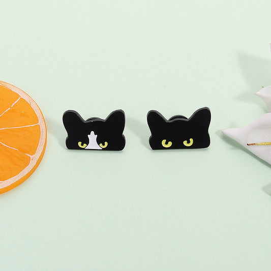 Creative Black Cat Cartoon Cute Brooch