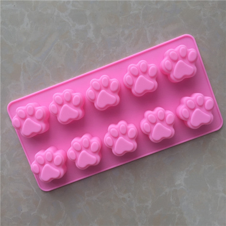 Cartoon Cat Paw And Bear Paw Silicone Chocolate Mold