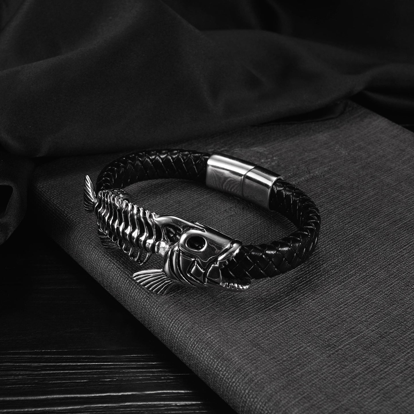 Jewelry Niche Design Hip Hop Fish Stainless Steel
