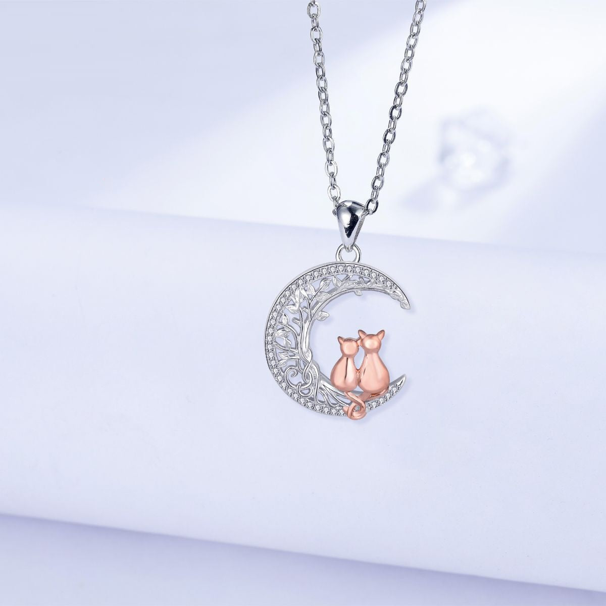 Fashion Design Of Cat Jewelry On The Moon