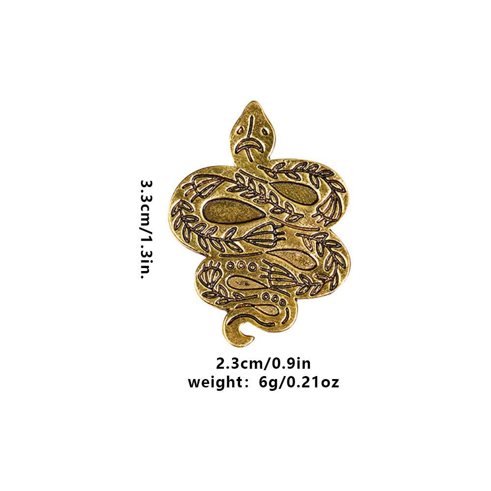 Fashion Personality Trend Vintage Engraving Animal Series Brooch