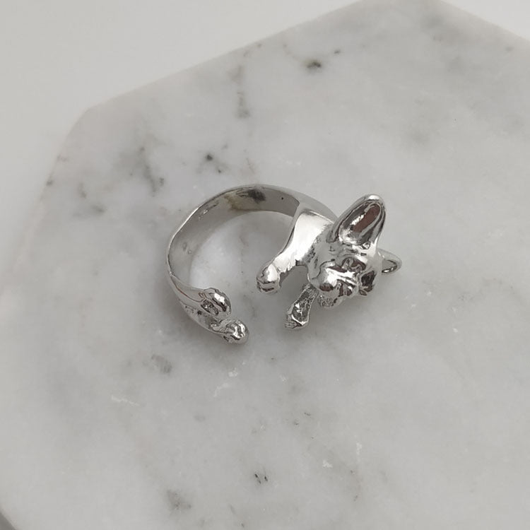 Pug Vintage Ring Adjustable Alloy