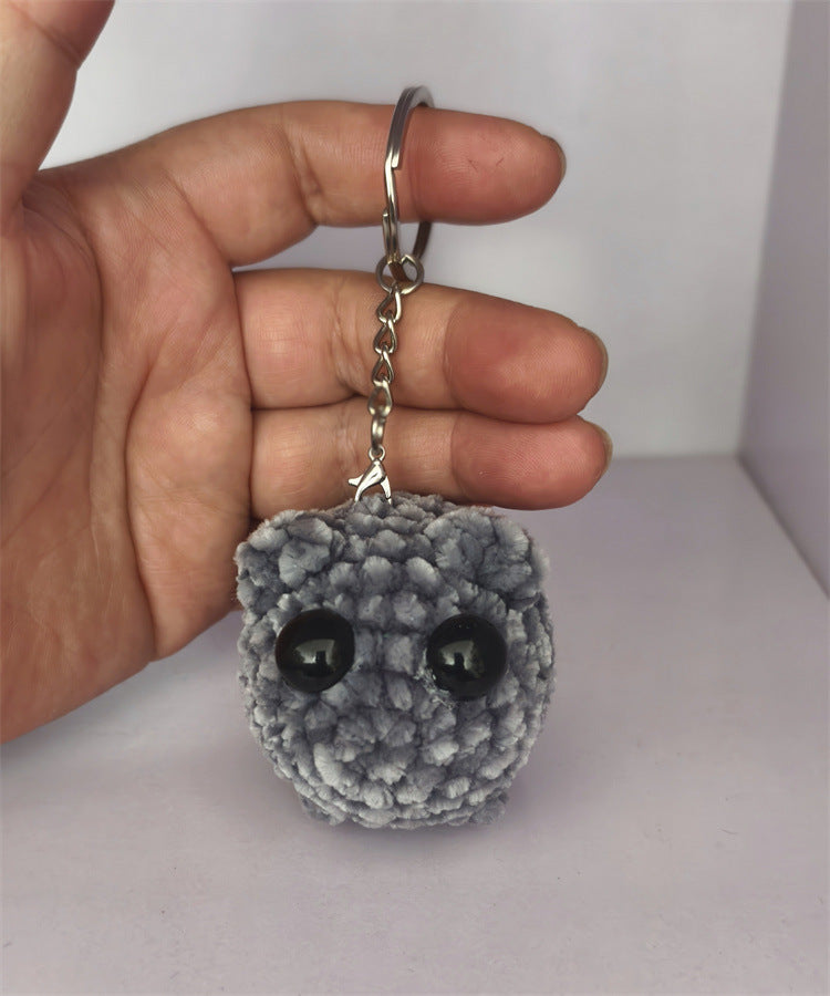 Cute And Minimalist Hamster Crochet Doll Keychain