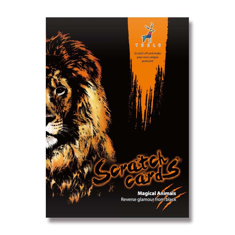 Colorful animal scratch paper