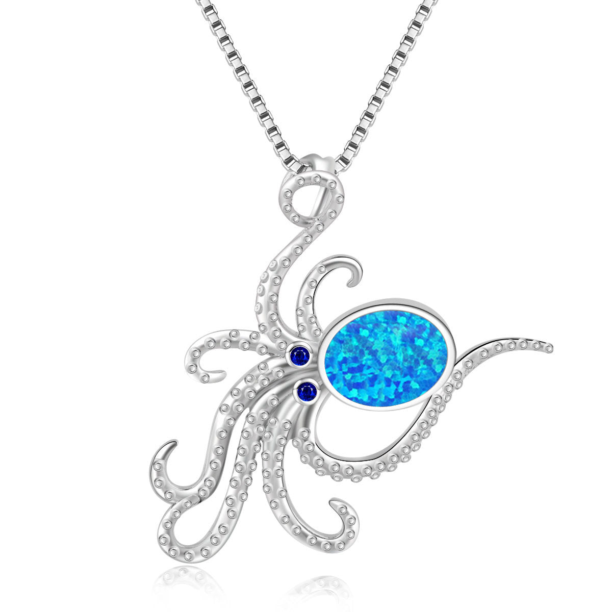 New Octopus Pendant Necklace Fashion Opal Jewelry