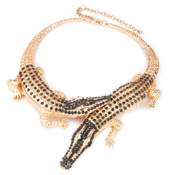 Exaggerated female necklace crystal clavicle chain nkn74 necklace
