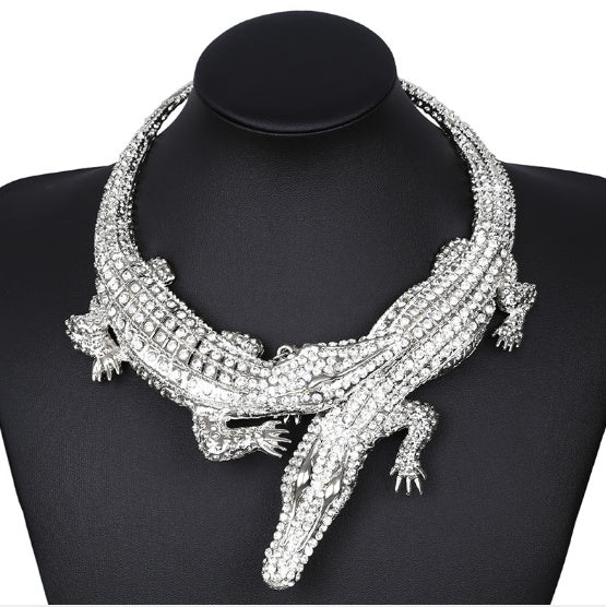 Exaggerated female necklace crystal clavicle chain nkn74 necklace