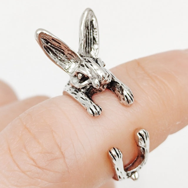 Vintage Punk Snake Dragon Animal Ring