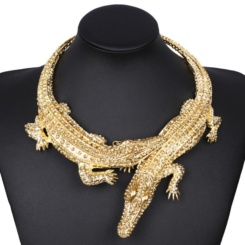 Exaggerated female necklace crystal clavicle chain nkn74 necklace