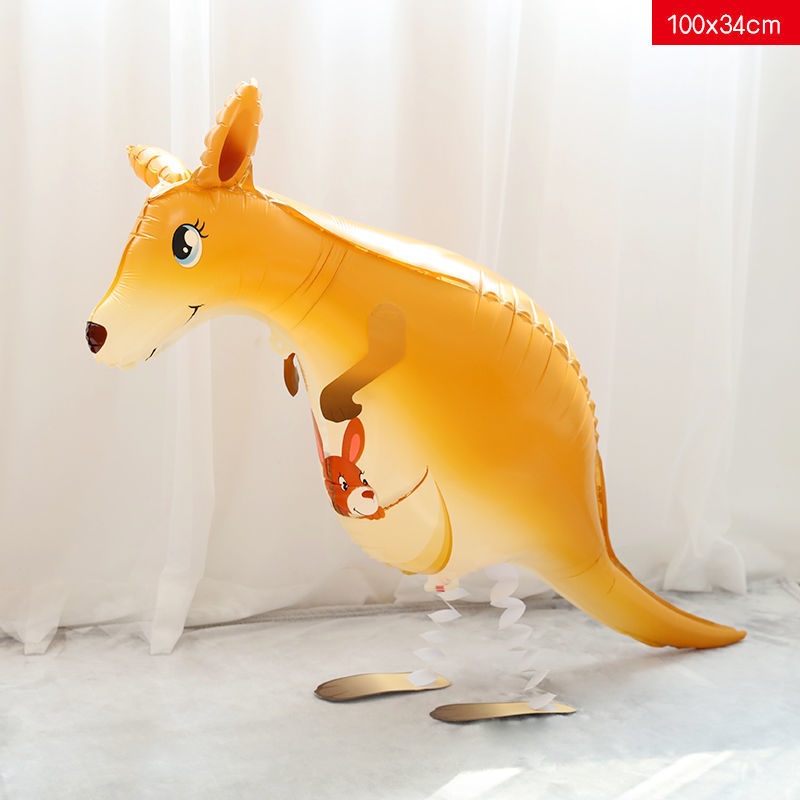 Walking Balloon Cartoon Animal Pet Walking Aluminum Film Helium Children's Toy