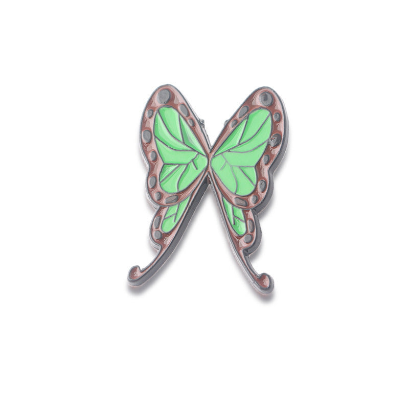 Color Butterfly Keychain Hairpin Brooch Pendant