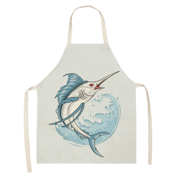 Marine animal series apron