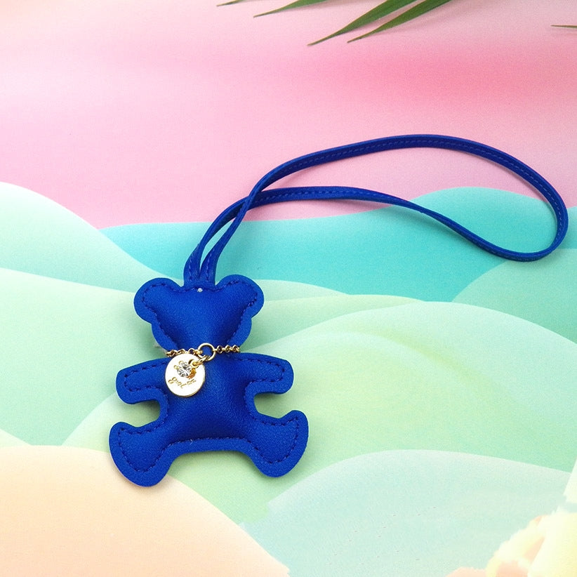 Leather Bear Pendant Business Gift Keychain