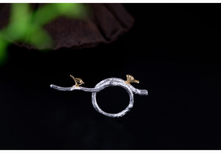 Animal bird ring with adjustable mouth