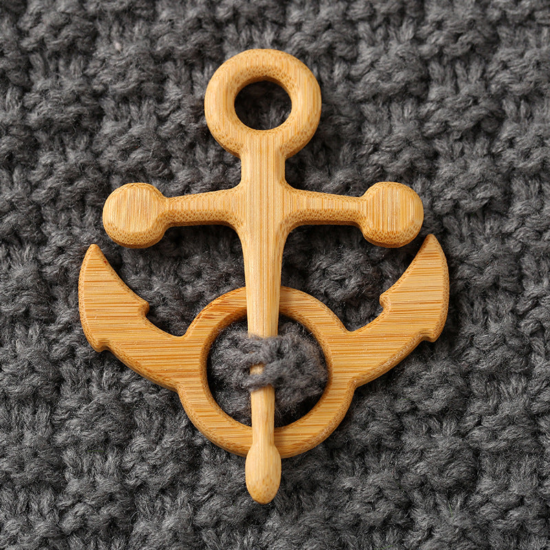 Wooden Animal Carving Brooch Gift