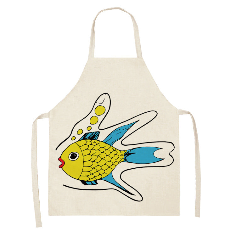 Marine animal series apron