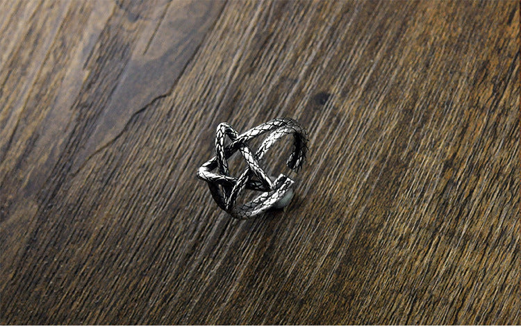 Pentagram Ring Retro Ring