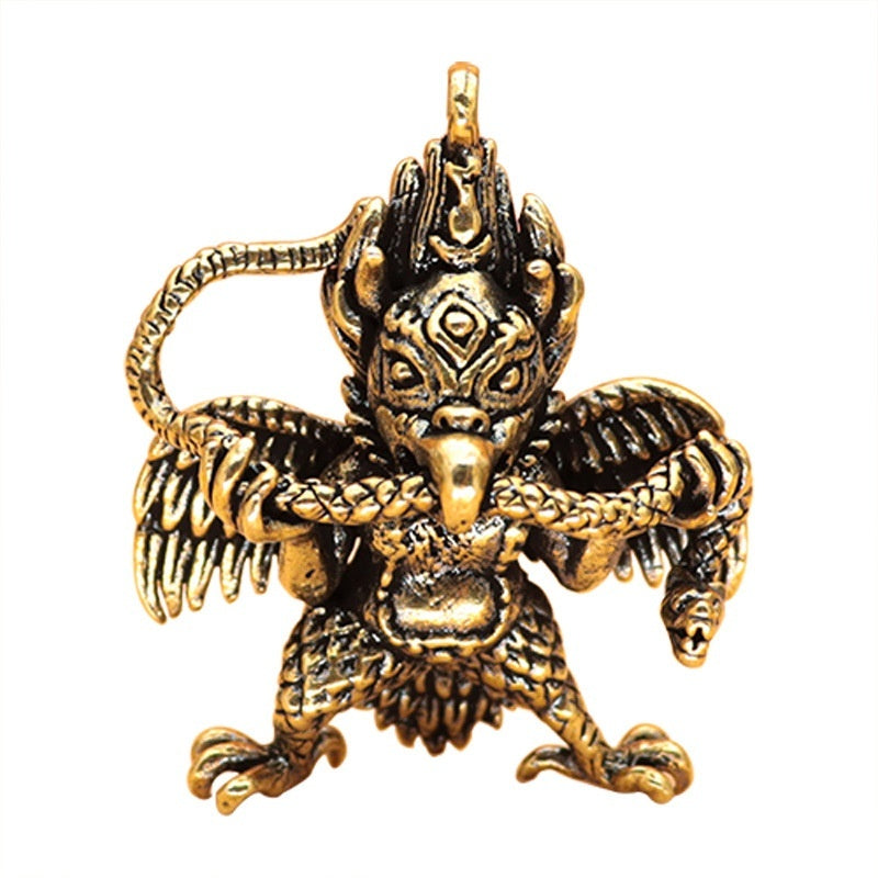 Rabbit Year Dapeng Bird Keychain Pendant Tibetan Bronze