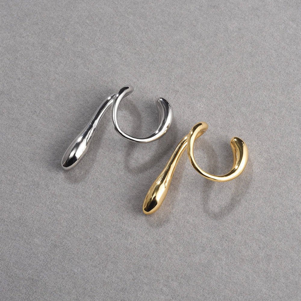 Personality Geometry Drop Shape Ear Clip Non-Piercing Earring