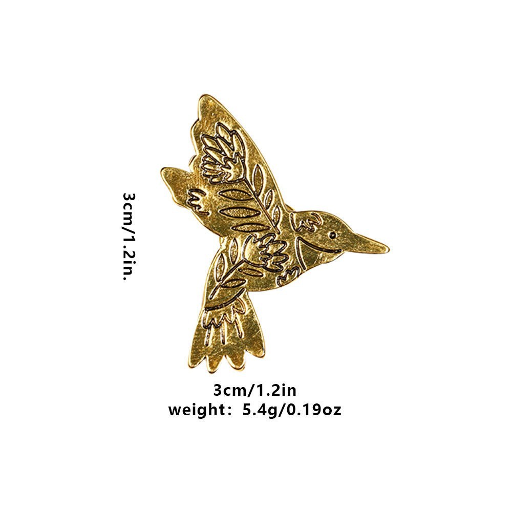 Fashion Personality Trend Vintage Engraving Animal Series Brooch