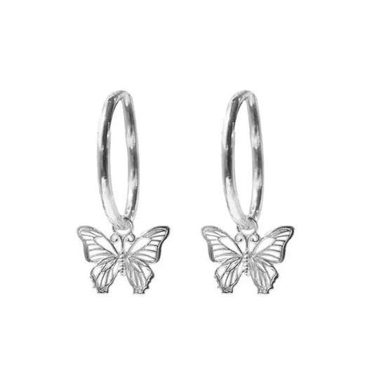 Exquisite Hollow Butterfly Earrings Creative Ear Jewelry