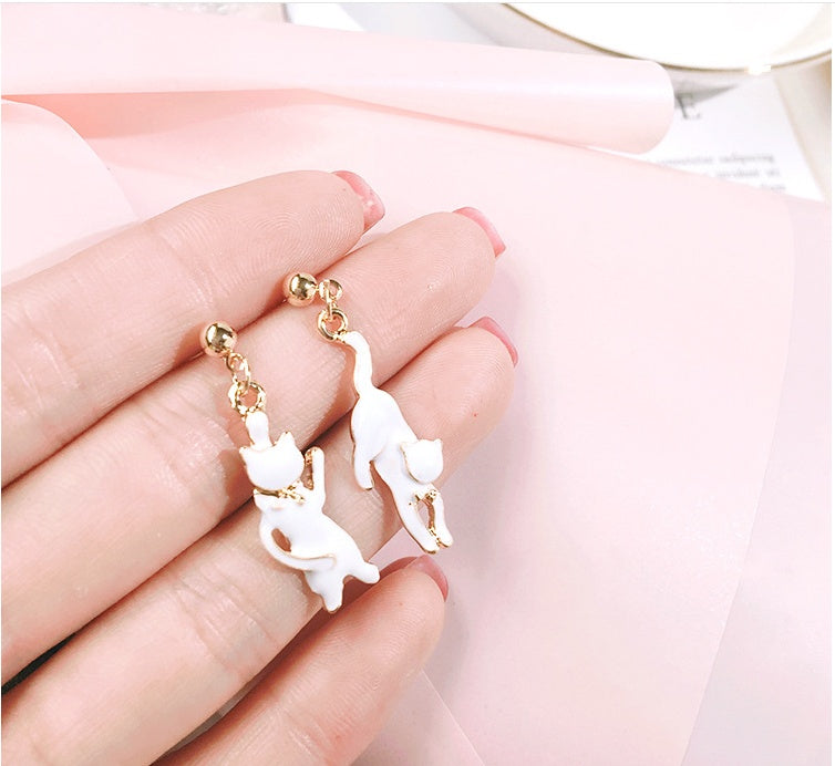 Metal Butterfly Cat Dinosaur New Acrylic Minimalist Dangle Earring