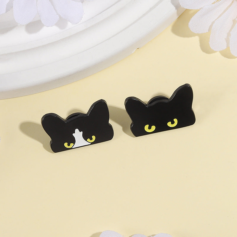 Creative Black Cat Cartoon Cute Brooch