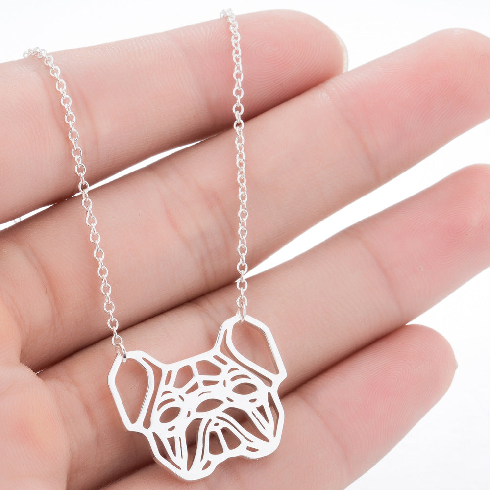 Necklace Pet Dog Pug Pendant Necklace