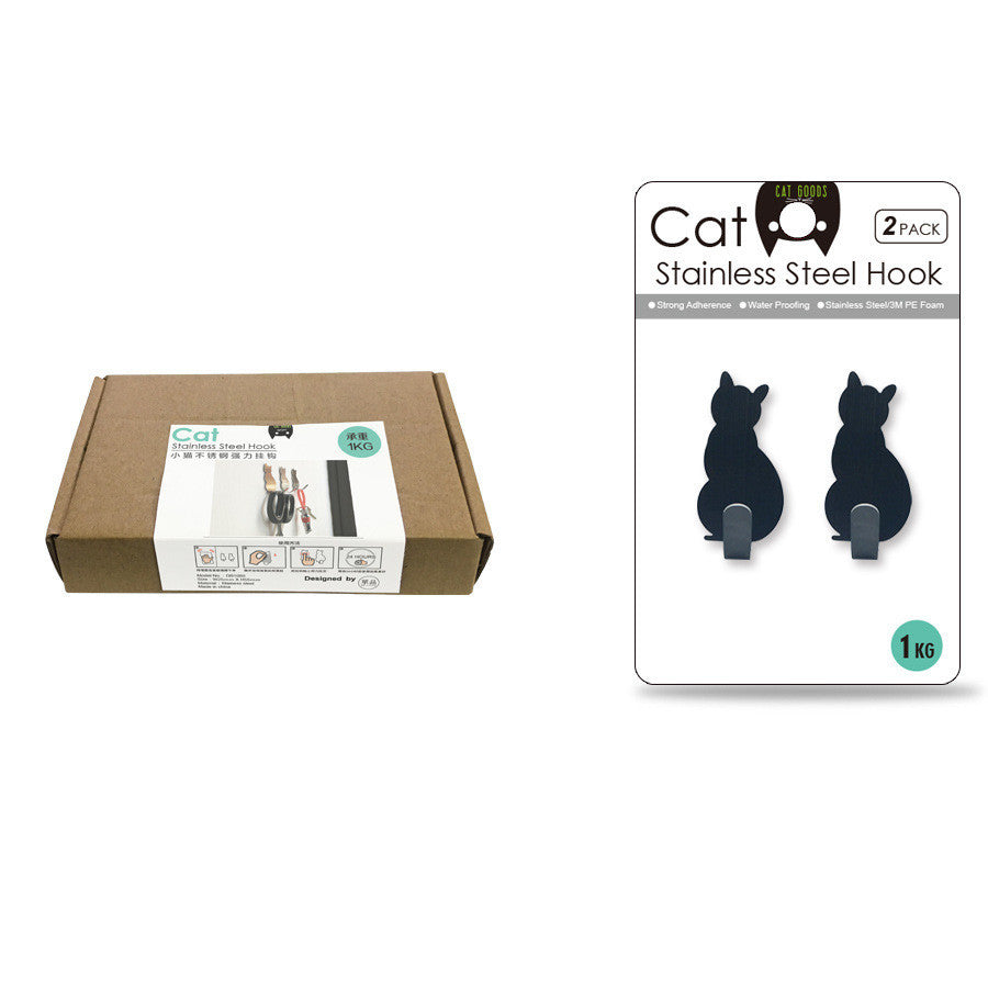 Kitchen Load-Bearing Hook Cat Hanger Coat Hook Stainless Steel Hook