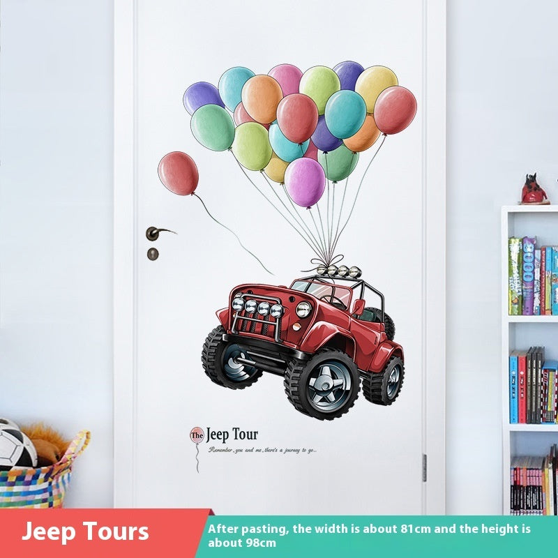 Door Sticker Self-adhesive Sticker Wall Sticker Decorative Painting Door Renovation