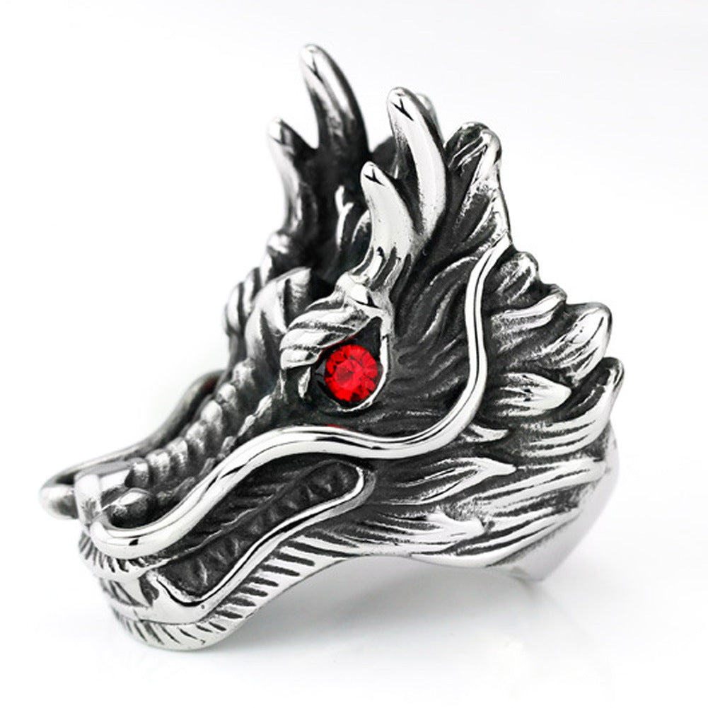Jewelry Domineering Red-eye Bibcock Ring Ring
