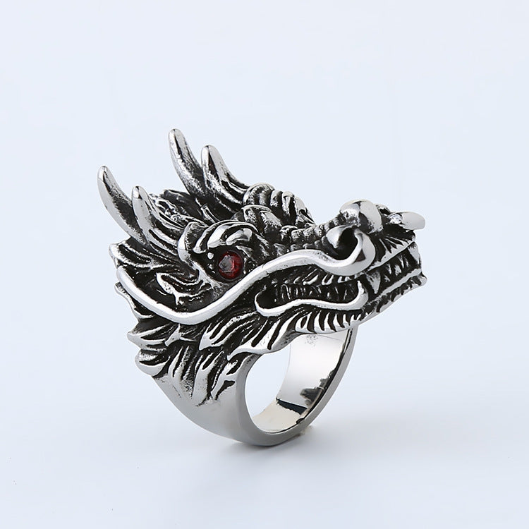 Jewelry Domineering Red-eye Bibcock Ring Ring
