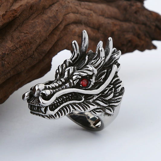 Jewelry Domineering Red-eye Bibcock Ring Ring