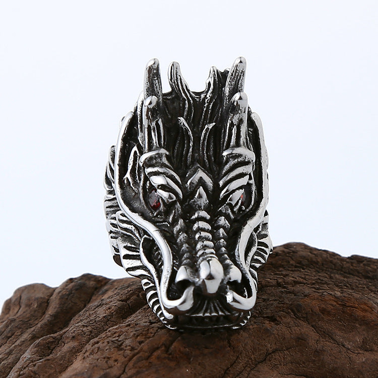 Jewelry Domineering Red-eye Bibcock Ring Ring