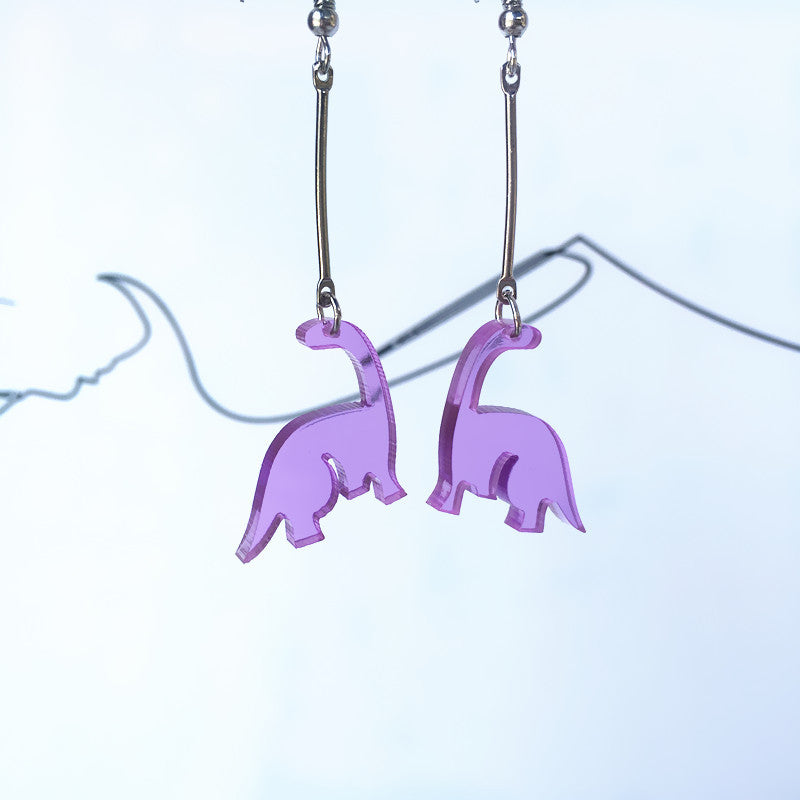 Transparent Acrylic Dinosaur Little Monster Earring Ear Clip