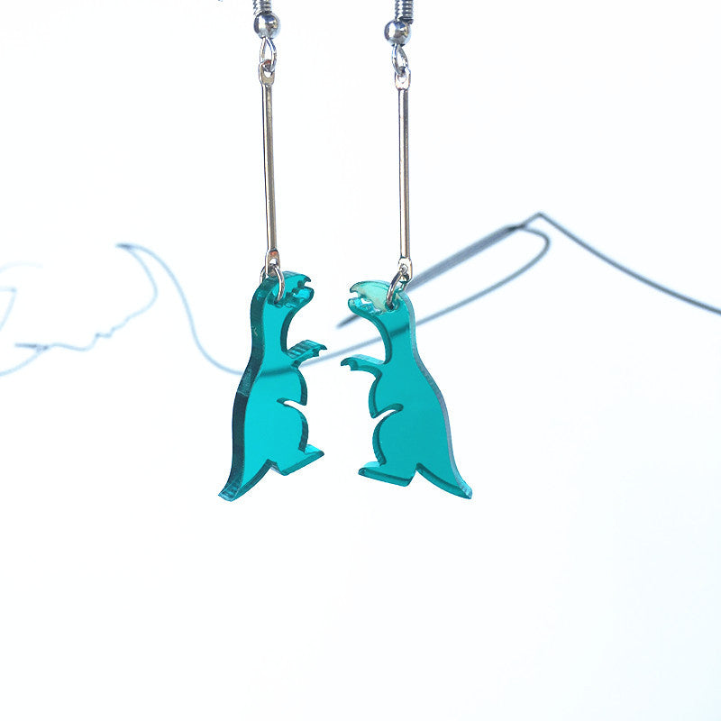 Transparent Acrylic Dinosaur Little Monster Earring Ear Clip