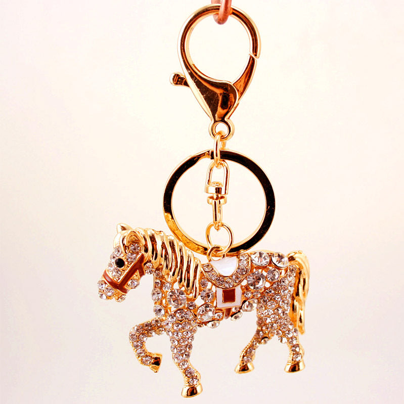 Horse Keychain Key Chain Fashion Accessories Metal Pendant Keyring