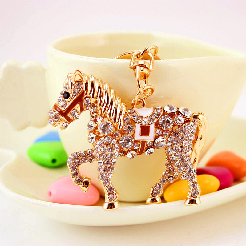 Horse Keychain Key Chain Fashion Accessories Metal Pendant Keyring
