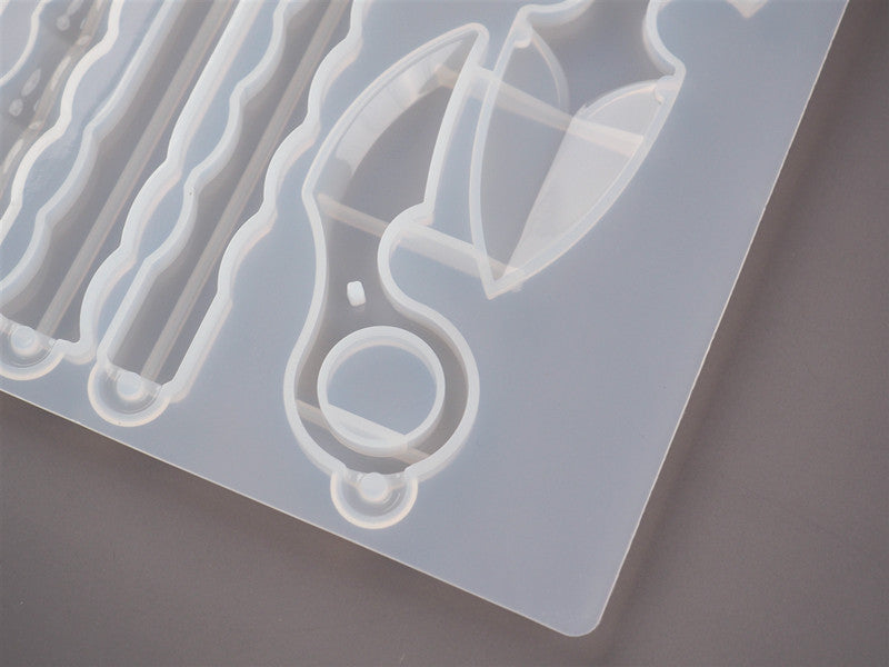 Diy Silicone Keychain Mirror Silicone Mold