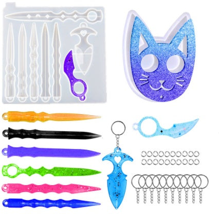 Diy Silicone Keychain Mirror Silicone Mold