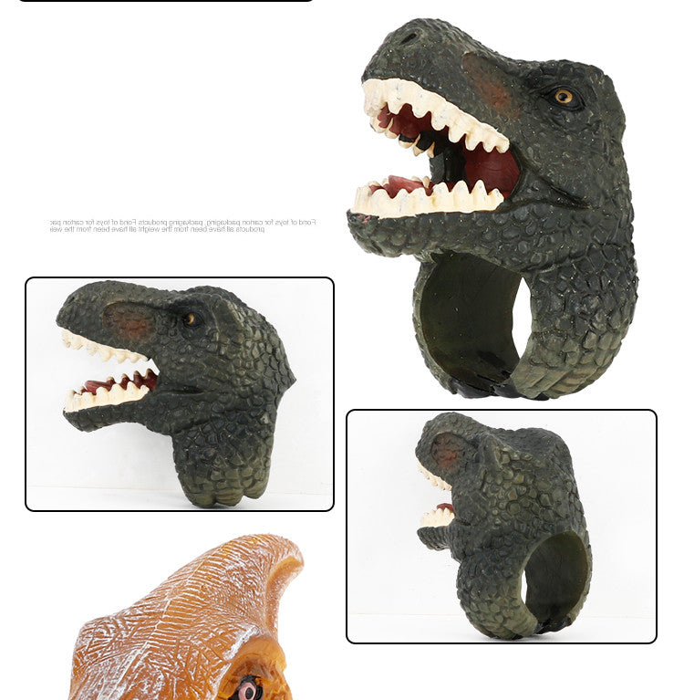 Simulation Modeling Animal Head Ring Child Model Toy Marine Dinosaur Animal