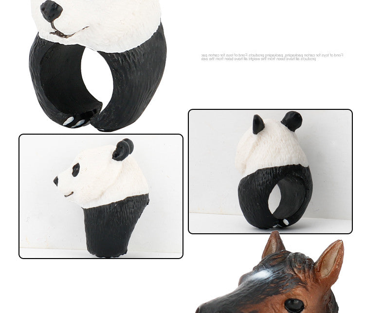 Simulation Modeling Animal Head Ring Child Model Toy Marine Dinosaur Animal