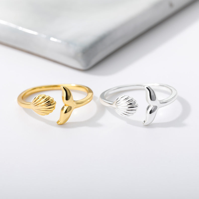 New Whale Tail Adjustable Ring