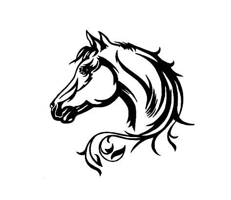 Reflective Horse Totem Laser Car Sticker