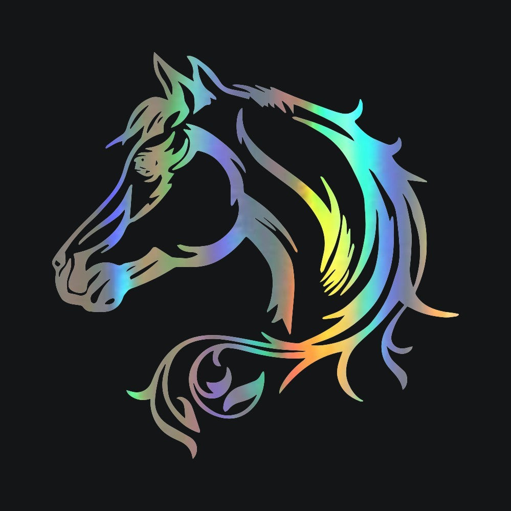 Reflective Horse Totem Laser Car Sticker