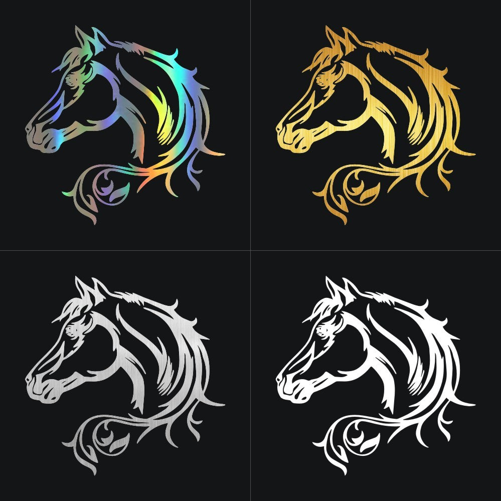 Reflective Horse Totem Laser Car Sticker