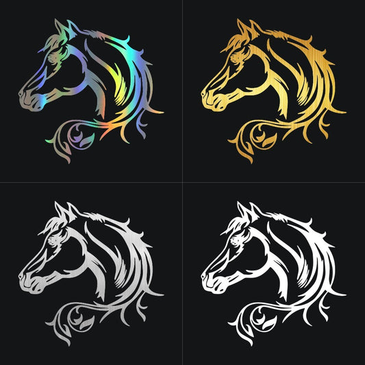 Reflective Horse Totem Laser Car Sticker