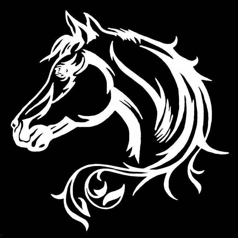 Reflective Horse Totem Laser Car Sticker