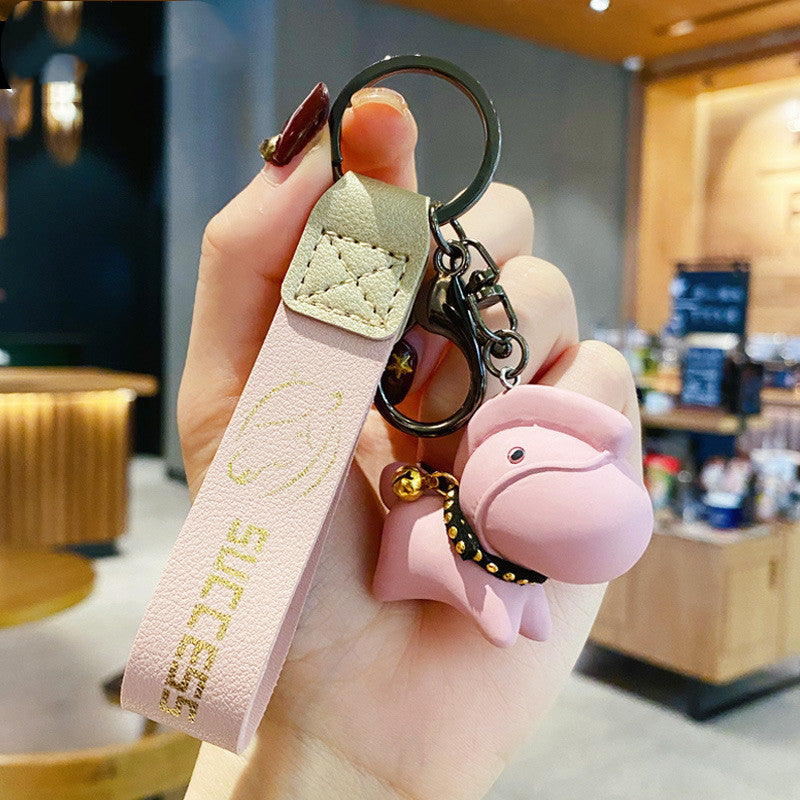 Creative Nordic Style Resin Pony Keychain Female Cute Cartoon Doll Key Chain Bag Pendant Couple Accessories